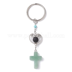 Gemstone Cross Pendant Keychain&nbsp;KEYC-JKC00516