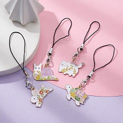 Alloy Enamel Mobile Straps&nbsp;HJEW-JM01090