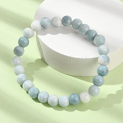Glass Round Beaded Stretch Bracelet&nbsp;BJEW-TA00378-01