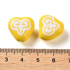 Printed Handmade Porcelain Beads&nbsp;FIND-H023-02H