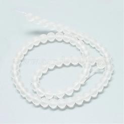 Synthetic Quartz Crystal Bead Strands&nbsp;G-R345-6mm-39