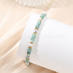 Natural Amazonite & Synthetic Howlite Beaded Bracelets for Women&nbsp;BJEW-JB13823