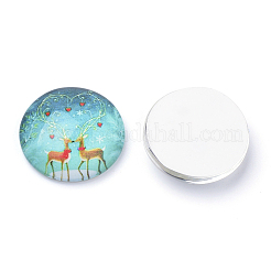 Flatback Glass Cabochons for DIY Projects&nbsp;X-GGLA-S029-12mm-074