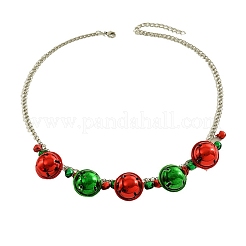 Christmas Bell Alloy Pendant Necklaces & Dangle Earrings & Charm Bracelets Sets&nbsp;WGF39B9-04