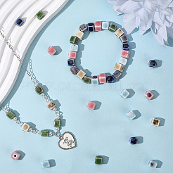 84Pcs 6 Colors Handmade Porcelain Beads&nbsp;PORC-PA0001-06
