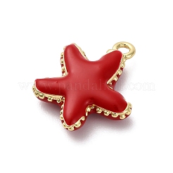 Brass Enamel Pendants&nbsp;KK-F895-12B-G