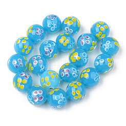 Handmade Lampwork Beads Strands&nbsp;LAMP-N021-010
