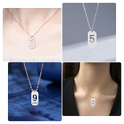 10Pcs 10 Style 201 Stainless Steel Pendants&nbsp;STAS-UN0026-25