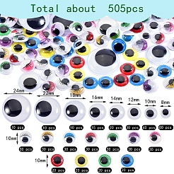 505Pcs Wiggle Googly Eyes Cabochons&nbsp;KY-SZ0001-26