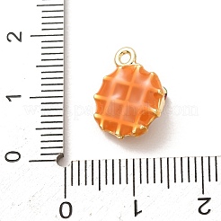 Brass Enamel Pendants&nbsp;KK-CBA260B-14A-G