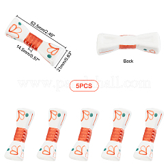 5Pcs Porcelain Chopsticks Stand&nbsp;DJEW-CA0001-21