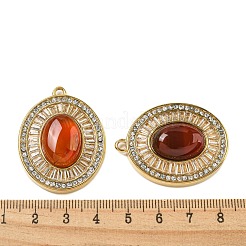 Natural Carnelian(Dyed & Heated) Oval Pendants&nbsp;STAS-L080-010G-01
