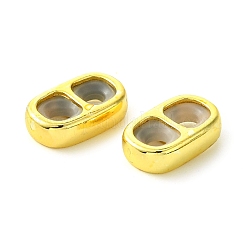 Rack Plating Brass with Plastic Slide Charms&nbsp;KK-G501-11G