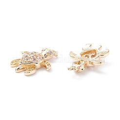 Rack Plating Brass Micro Pave Cubic Zirconia Pendants&nbsp;ZIRC-C026-07LG