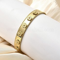 304 Stainless Steel Hinged Bangles for Women&nbsp;BJEW-A028-01G