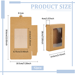 Cuboid Kraft Paper Storage Gift Boxes&nbsp;CON-WH0095-99A-01