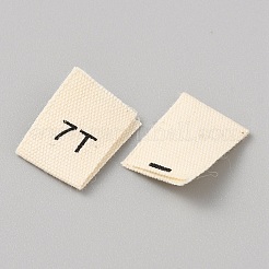 Cotton Sewing Size Label&nbsp;DIY-WH0578-36F