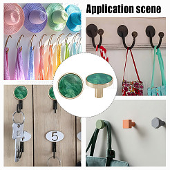 4 Bags Round Zinc Alloy Acrylic Drawer Pull Handles&nbsp;FIND-DR0001-85A