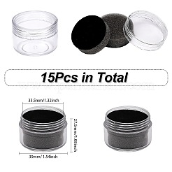 Round Jewelry Plastic Loose Diamond Storage Box&nbsp;LS-CON-WH0094-29