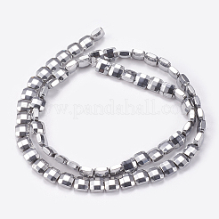 Electroplated Non-magnetic Synthetic Hematite Beads Strands&nbsp;G-P367-E04