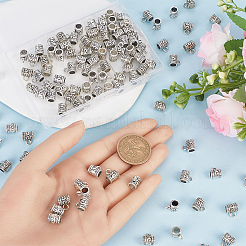 160Pcs Tibetan Style Alloy Tube Bails&nbsp;FIND-SP0001-79