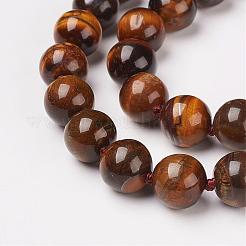 Natural Tiger Eye Beads Necklaces&nbsp;NJEW-F138-8mm-02