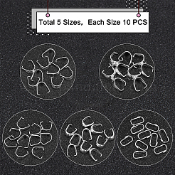 304 Stainless Steel Snap On Bails&nbsp;STAS-UN0016-52S