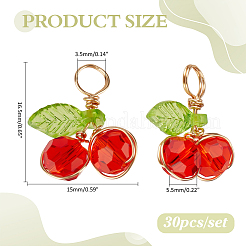 30Pcs Acrylic Glass Pendants&nbsp;PALLOY-ME00031