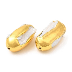 Baroque Style Natural Keshi Pearl Oval Beads&nbsp;KK-M251-09G