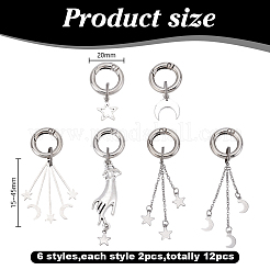 12Pcs 6 Style Alloy Shoes Charms&nbsp;HJEW-HY00125