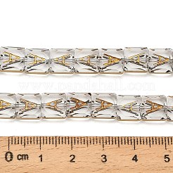 Electroplate Glass Beads Strands&nbsp;EGLA-P066-04A-G01
