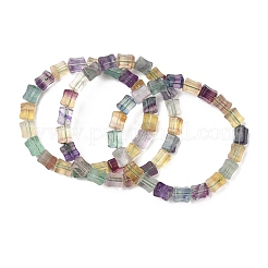 Natural Fluorite Beaded Bracelets&nbsp;G-H332-12