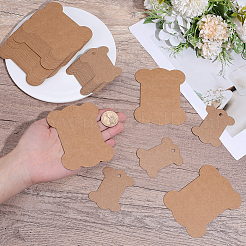 80Pcs 2 Styles Bone Shape Paper Thread Winding Boards&nbsp;SENE-SC0001-05