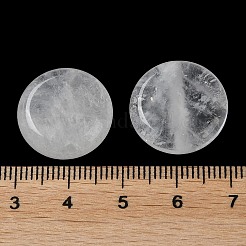 Natural Quartz Crystal Flat Round Palm Stones&nbsp;G-M416-10F