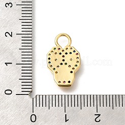 Brass Cubic Zirconia Pendants&nbsp;KK-M295-12G