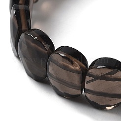 Natural Smoky Quartz Beaded Stretch Bracelet&nbsp;G-E010-01-07
