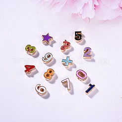 Alloy Enamel Beads&nbsp;ENAM-R055-03-RS