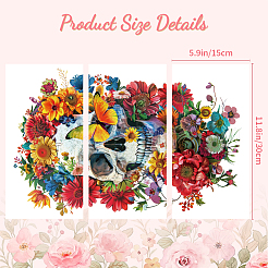 3 Sheets 3 Styles PVC Waterproof Decorative Stickers&nbsp;DIY-WH0404-093