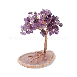 Natural Gemstone Tree Display Decoration&nbsp;DJEW-G027-01RG