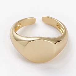 Brass Cuff Rings&nbsp;RJEW-C101-03G