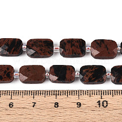 Natural Mahogany Obsidian Beads Strands&nbsp;G-T139-74