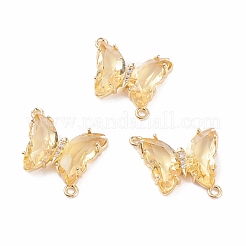 Faceted Glass Cubic Zirconia Links&nbsp;GLAA-G075-02G