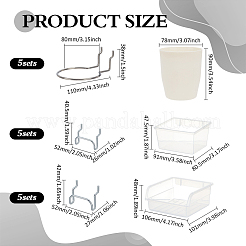 15 Sets 3 Styles 201 Stainless Steel & Iron Hook Hangers&nbsp;AJEW-FG0004-61
