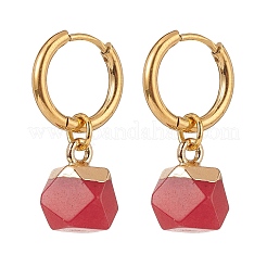 Gemstone Polygon Dangle Earrings&nbsp;EJEW-JE05106