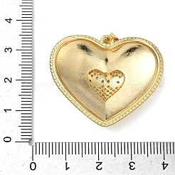 Brass Micro Pave Clear Cubic Zirconia Pendants&nbsp;KK-L257-16G