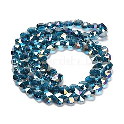 Electroplate Glass Beads Strands&nbsp;EGLA-B004-01A-AB10