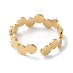 304 Stainless Steel Open Cuff Rings&nbsp;RJEW-H219-02G