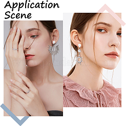 100Pcs Flat Round Shape 304 Stainless Steel Stud Earring Findings&nbsp;STAS-SC0008-60