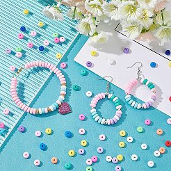4 Strands 4 Colors Handmade Polymer Clay Beads Strands&nbsp;CLAY-PH0001-55