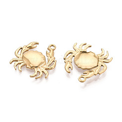 304 Stainless Steel Crab Pendants&nbsp;STAS-T069-35G